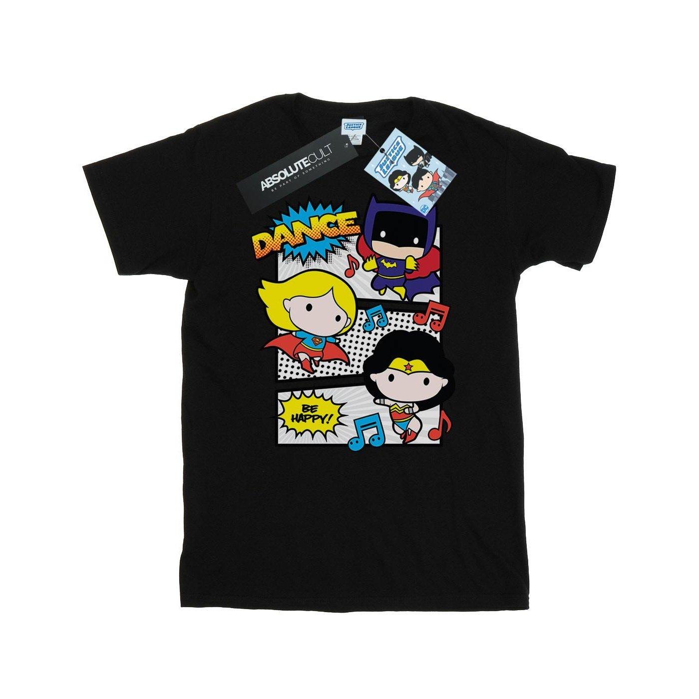 Image of Chibi Super Friends Dance Tshirt Herren Schwarz XXL