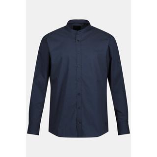 JP1880  Chemise de ville à manches longues, micro-imprimé et col montant - coupe Comfort, jusqu'au 8XL 