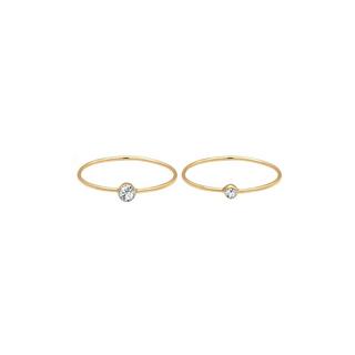 Elli  Ring 2Er Set Kristalle 