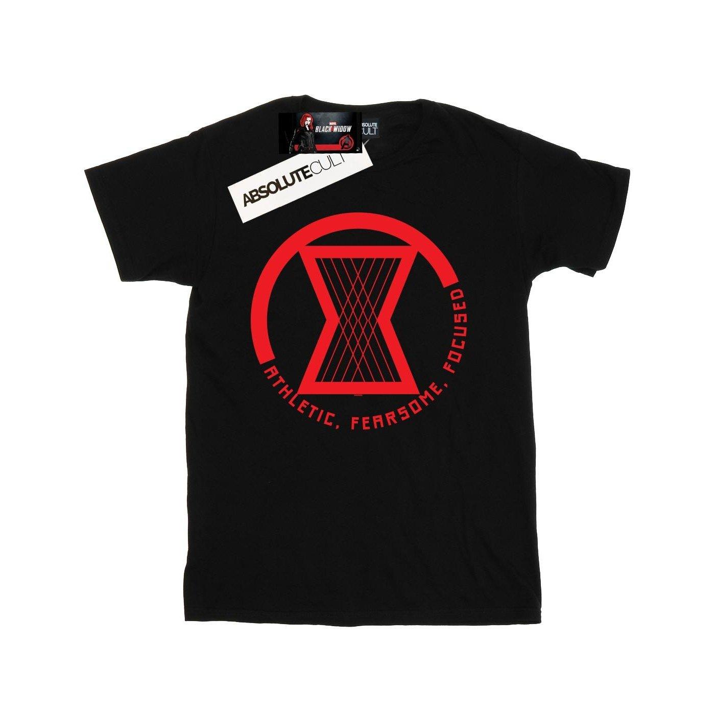 Image of Black Widow Movie Athletic Logo Tshirt Herren Schwarz S