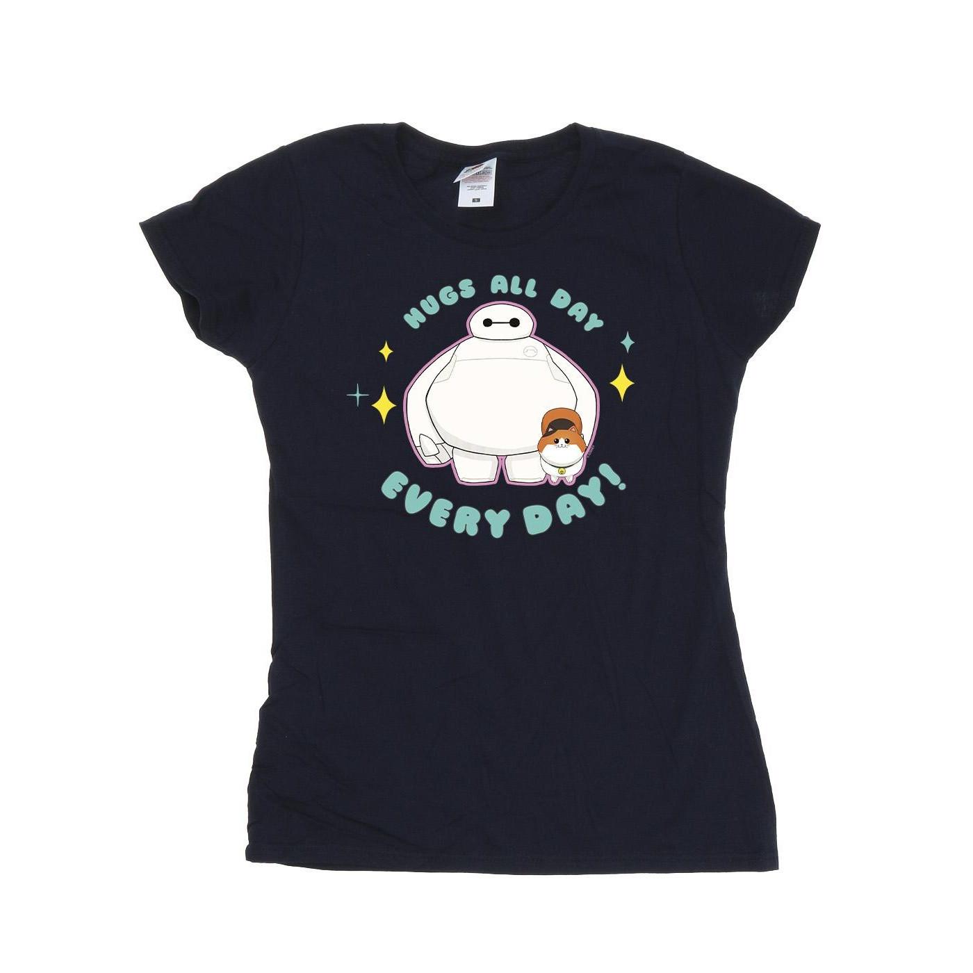 Image of Big Hero 6 Baymax Hugs Everyday Tshirt Damen Marine S