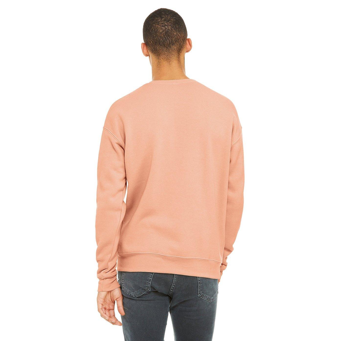 Bella + Canvas Fleece Sweatshirt mit überschnittenen Schultern  