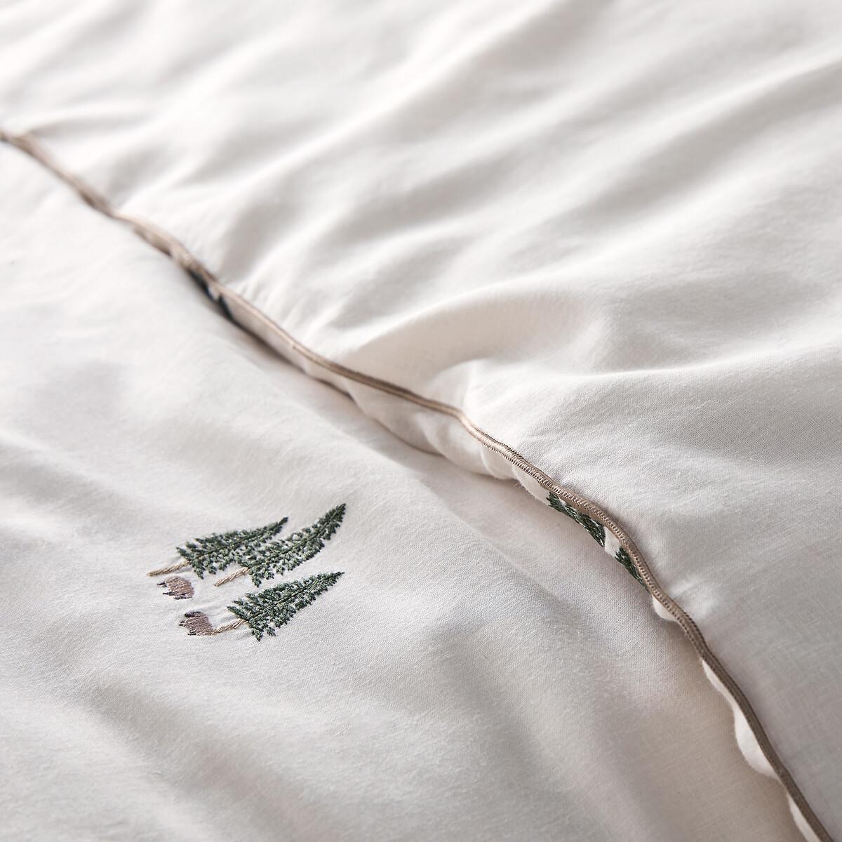 La Redoute Intérieurs Anton Coton Lin Lavé Housse de Couette Brodé  