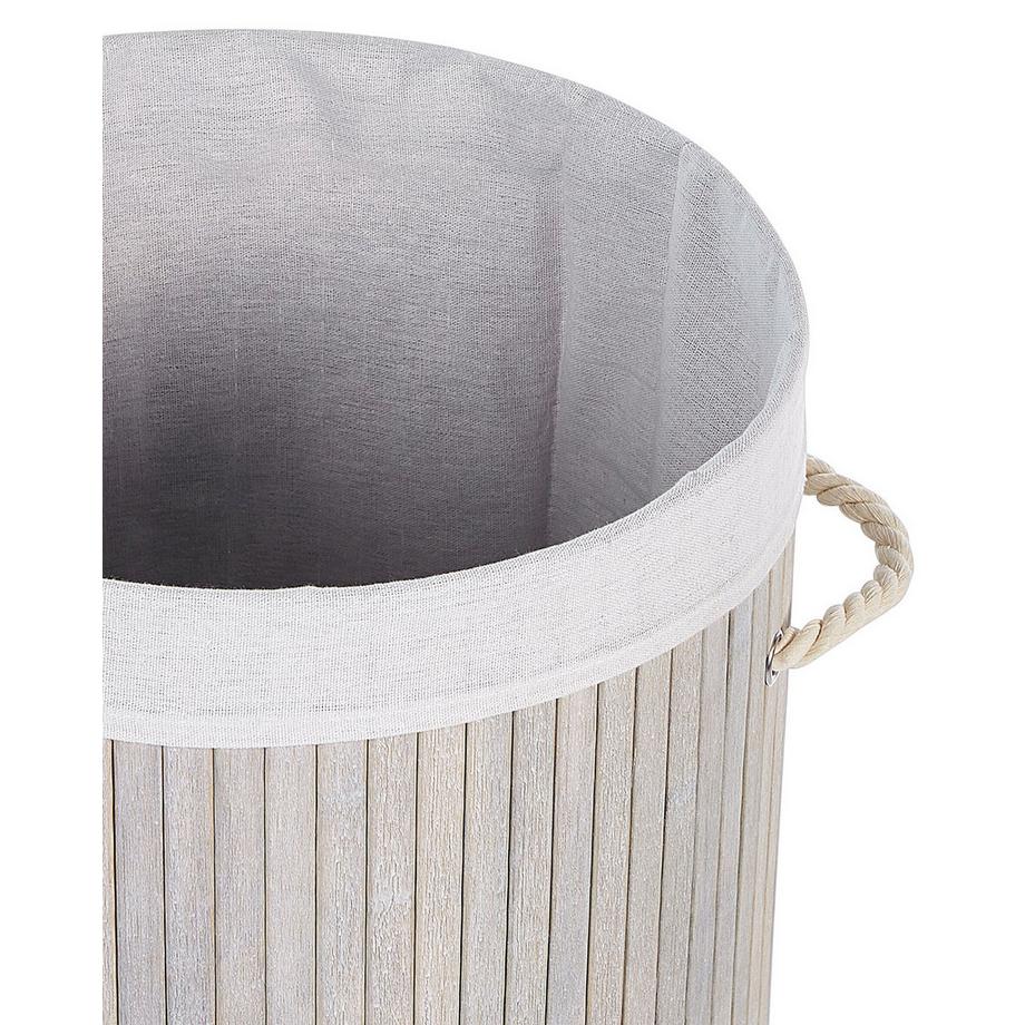 Beliani  Aufbewahrungskorb aus Bambusholz Boho SANNAR 