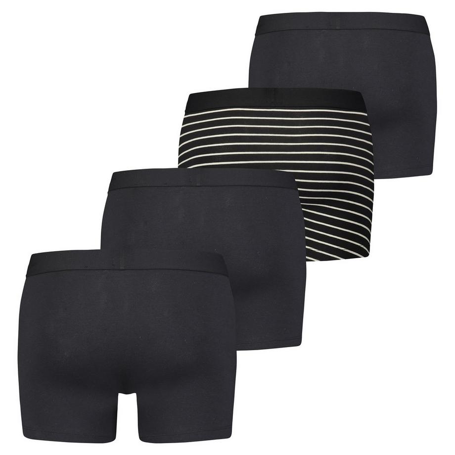 Levis Stretch Men Solid Basic Boxer & Vintage Stripe Pack de 4  