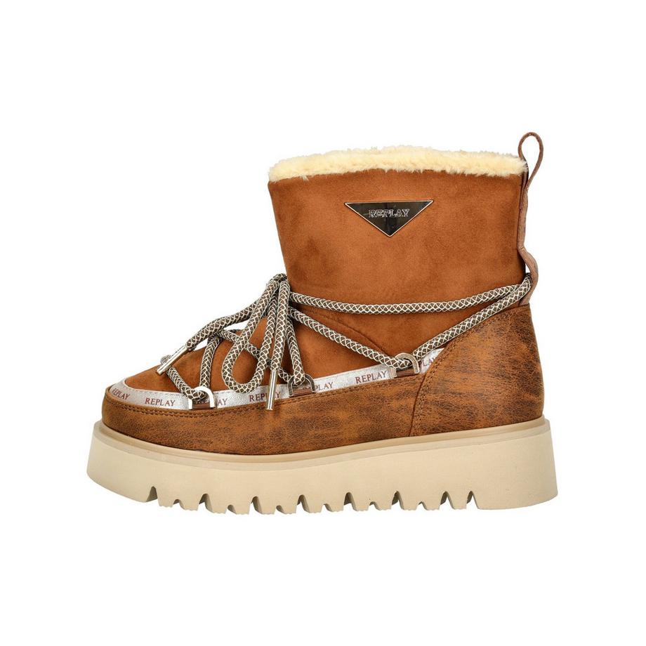 REPLAY Plateau Stiefelette mit Kunstfellfutter  