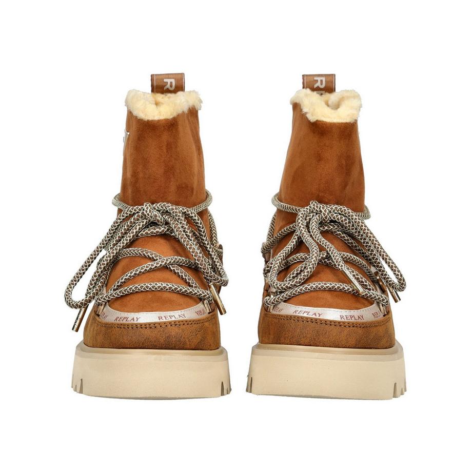 REPLAY Plateau Stiefelette mit Kunstfellfutter  