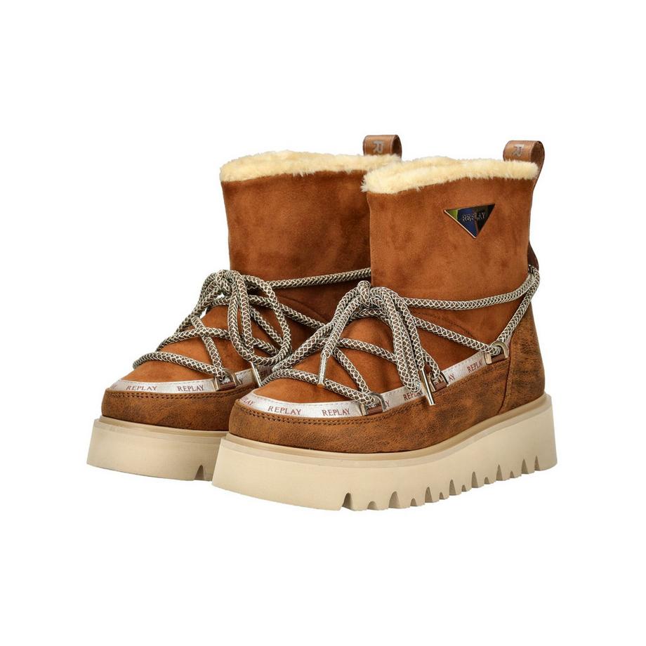 REPLAY Plateau Stiefelette mit Kunstfellfutter  