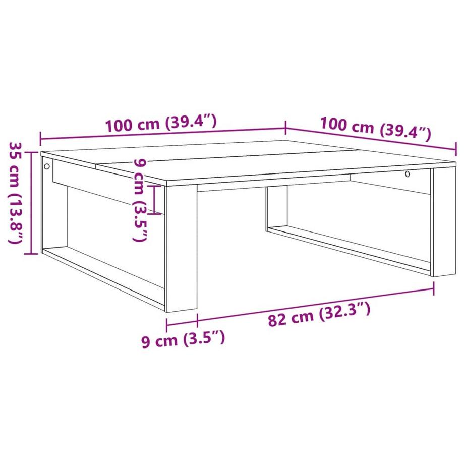 VidaXL Couchtisch holzwerkstoff  