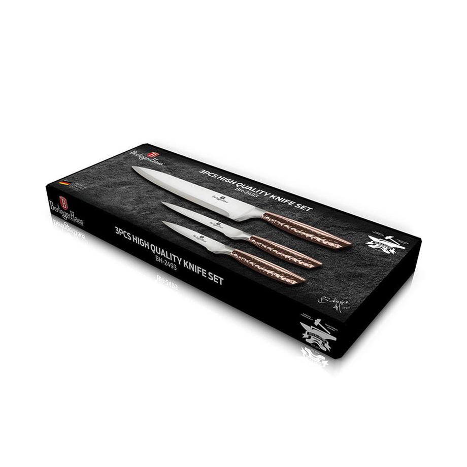 Berlinger 3 teiliges Messerset Rosegold Metallic Line  