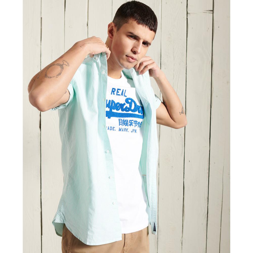 Superdry Oxford University Klassisches Bio-Baumwollhemd  