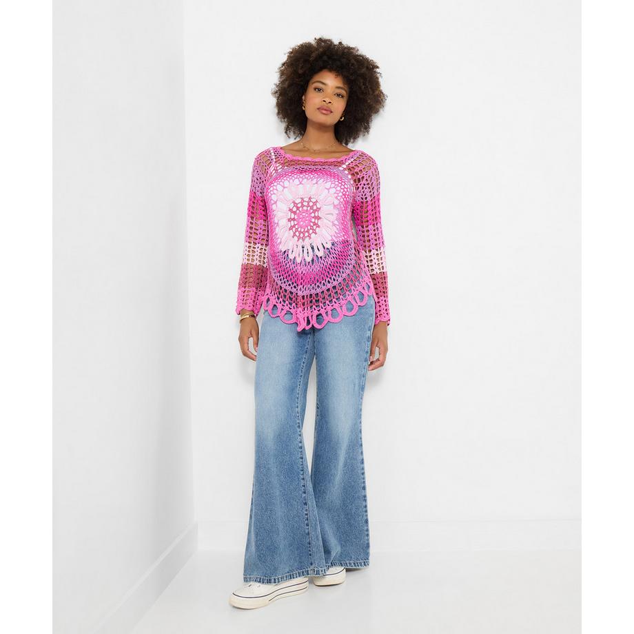 Joe Browns  Häkel-Pullover mit langen Ärmeln 