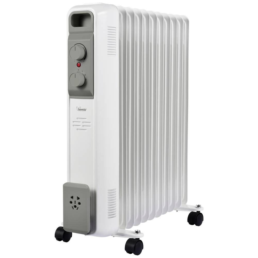 bimar Ölradiator  25 m² 2500 W Weiß, Grau  