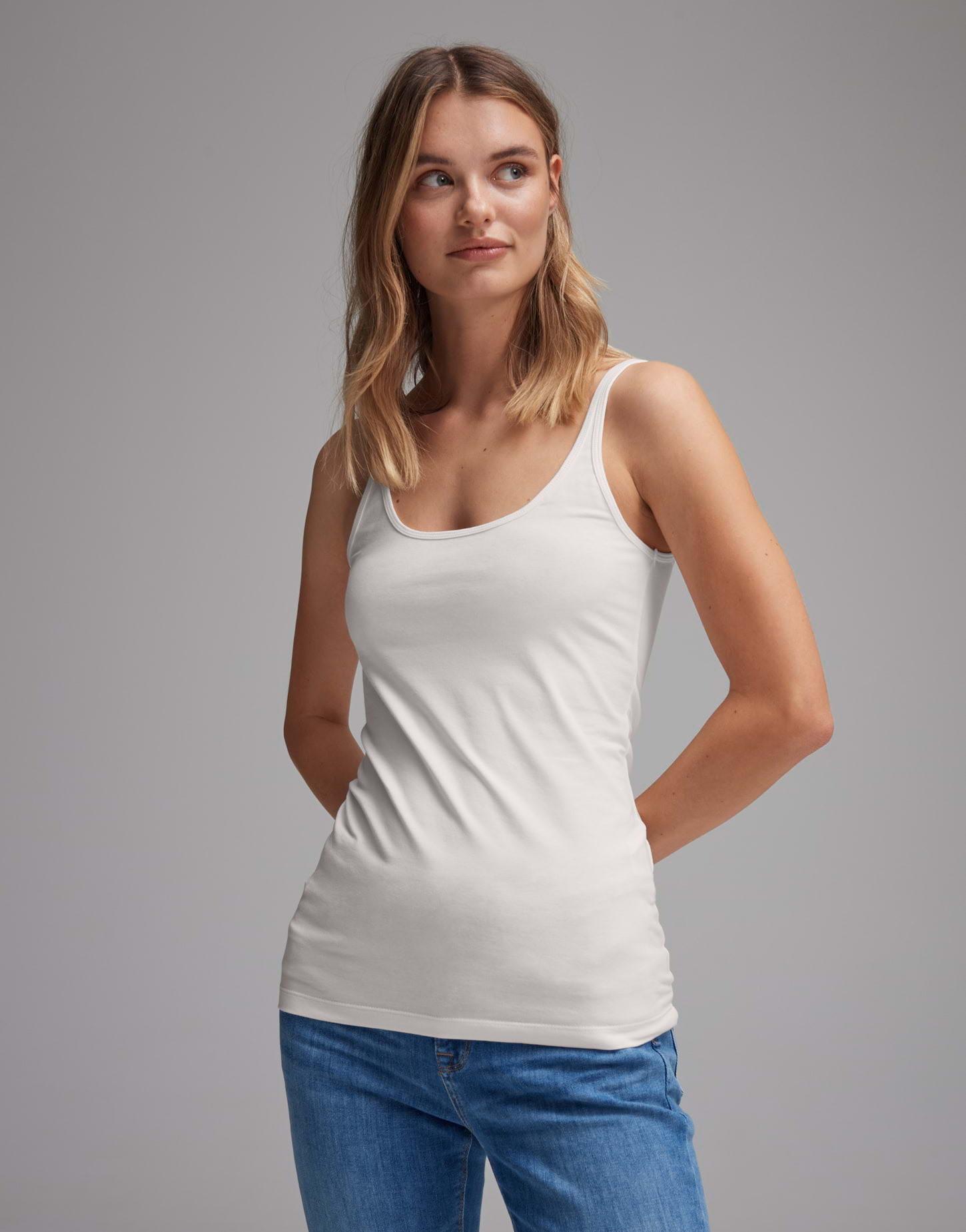 Image of Trägertop Ina Figurbetont Damen Elfenbein 38