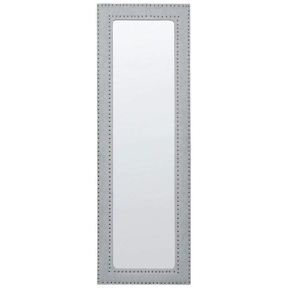 Beliani Standspiegel aus Kunstleder Glamourös LOCRONAN  