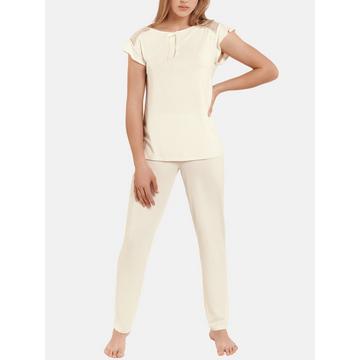 Pyjama Hose Oberteil kurze Ärmel Loungewear Harvest