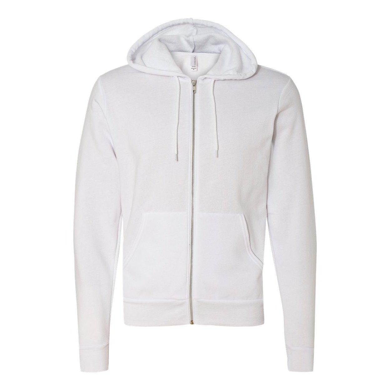 Image of Erwachsene Reißverschluss Kapuzenjacke Damen Weiss XS
