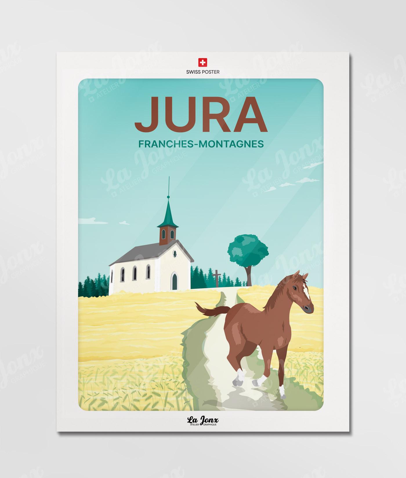 La-Jonx Jura, les franches-montagnes - Poster  