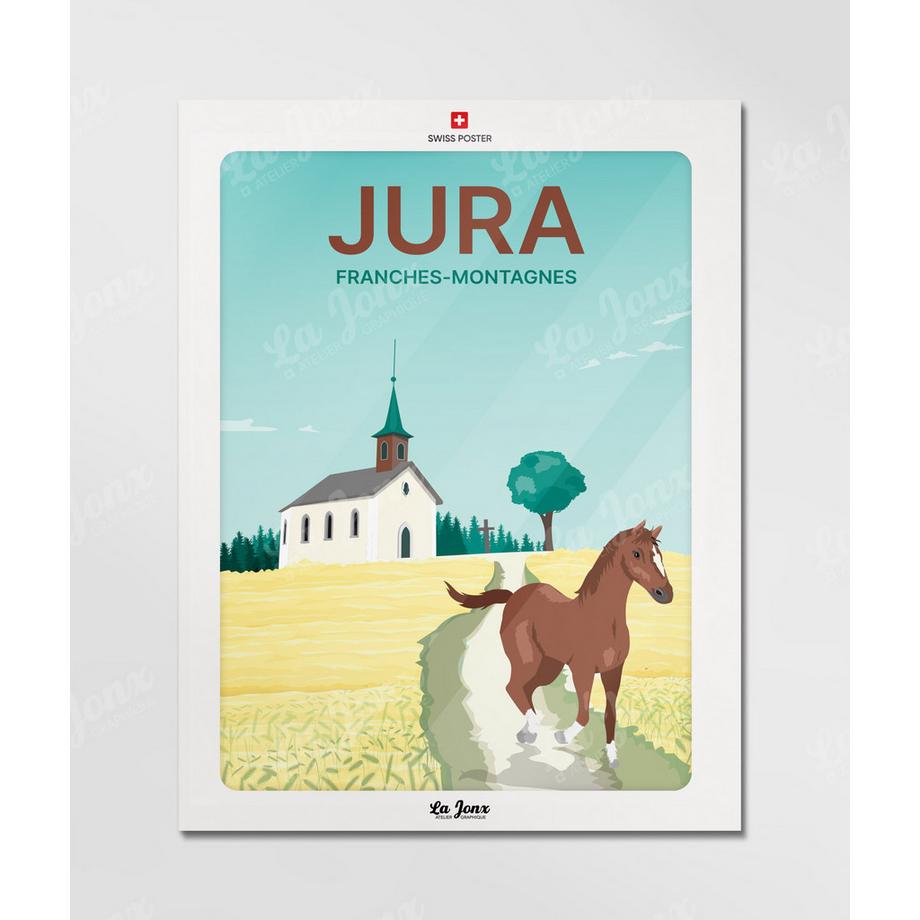 La-Jonx Jura, les franches-montagnes - Poster  