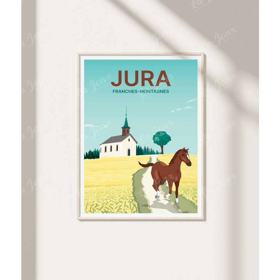 La-Jonx Jura, les franches-montagnes - Poster  