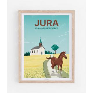 La-Jonx Jura, les franches-montagnes - Poster  