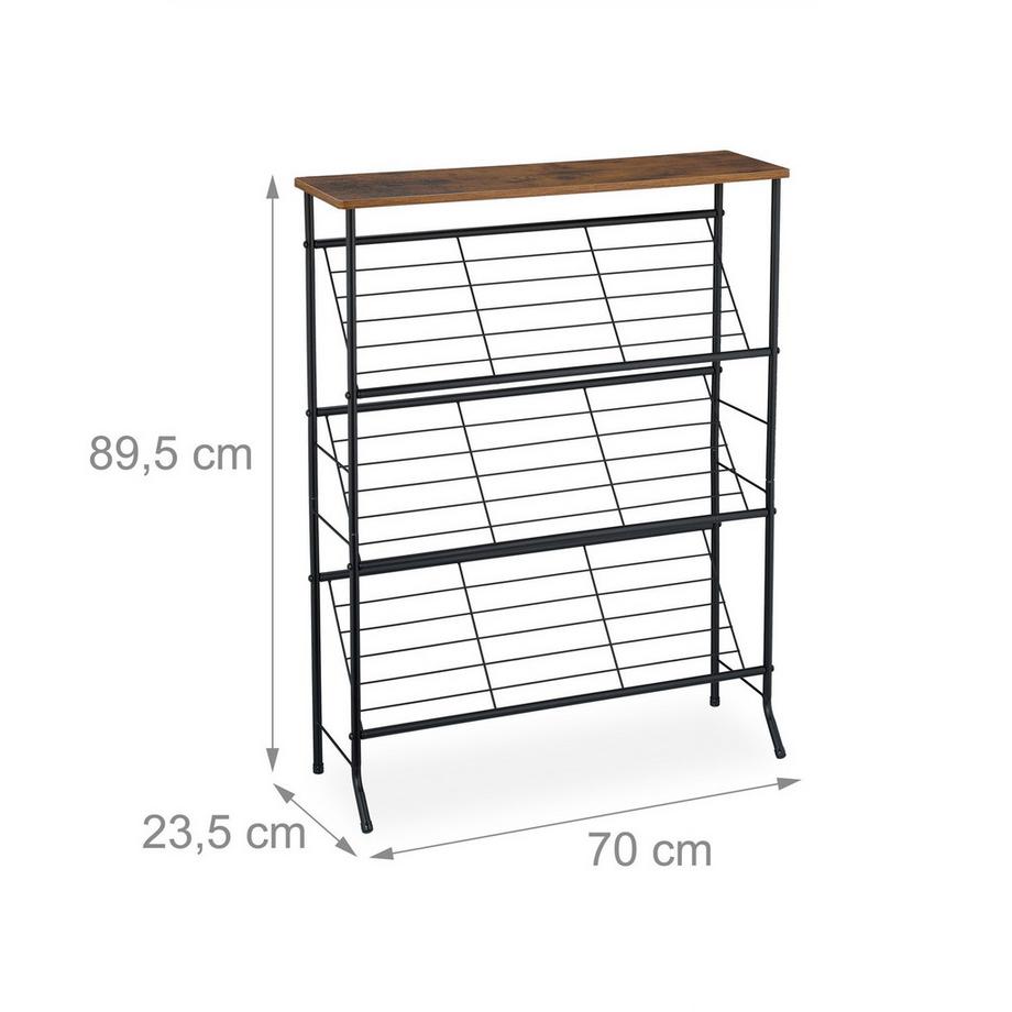 Northix Industrielles Schuhregal, 9 Paar  