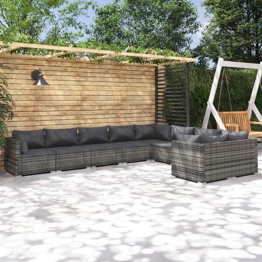 VidaXL Garten-lounge-set poly-rattan  