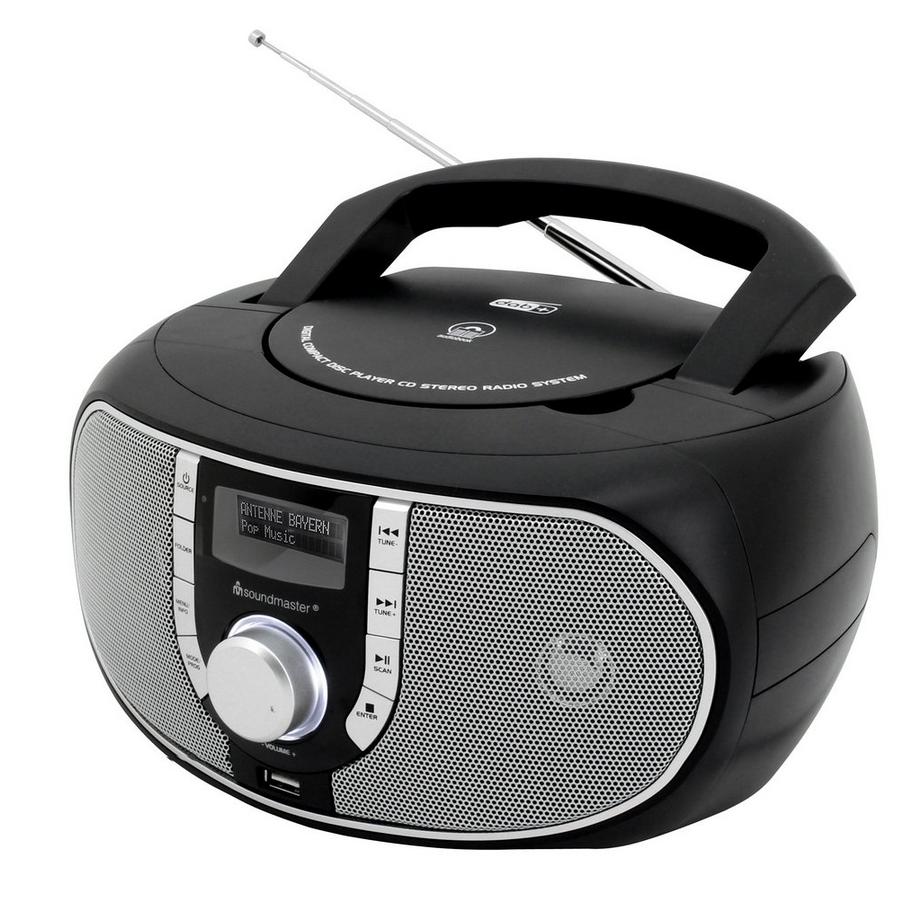 soundmaster  Soundmaster SCD1700SW Kassettenspieler Tragbarer Kassettenspieler Schwarz, Grau 