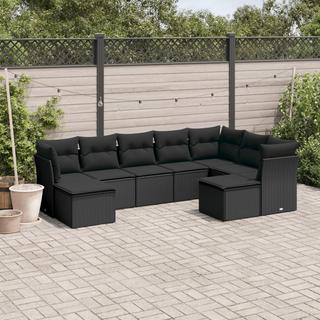 VidaXL set divano da giardino Polirattan  