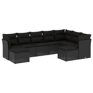 VidaXL set divano da giardino Polirattan  