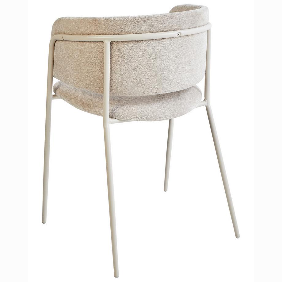 Beliani Lot de 2 chaises de salle à manger en Tissu chenille Minimaliste SPRINGER  