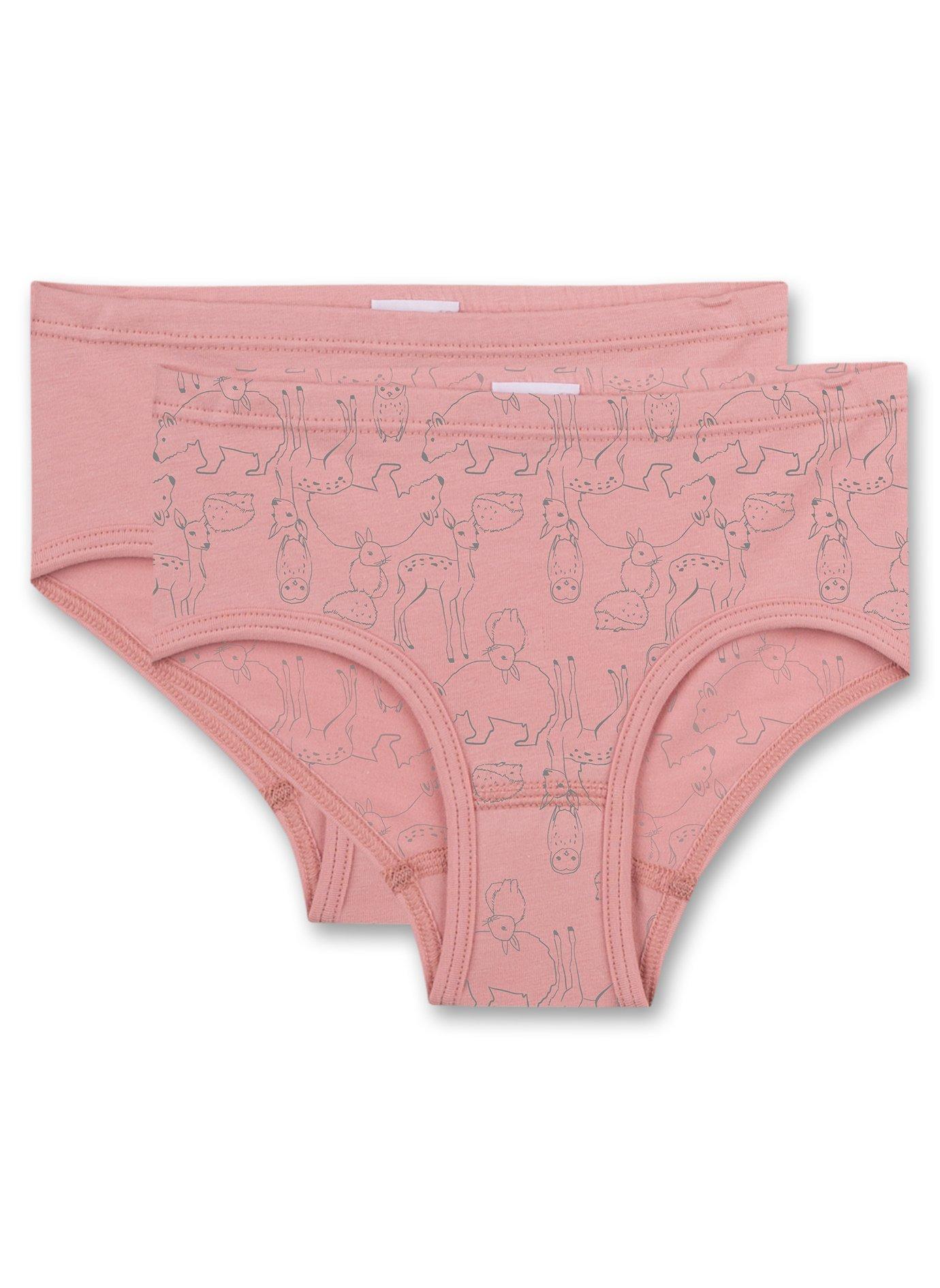 Image of Mädchen-hüftslip (doppelpack) Waldtiere Unisex Rosa 92