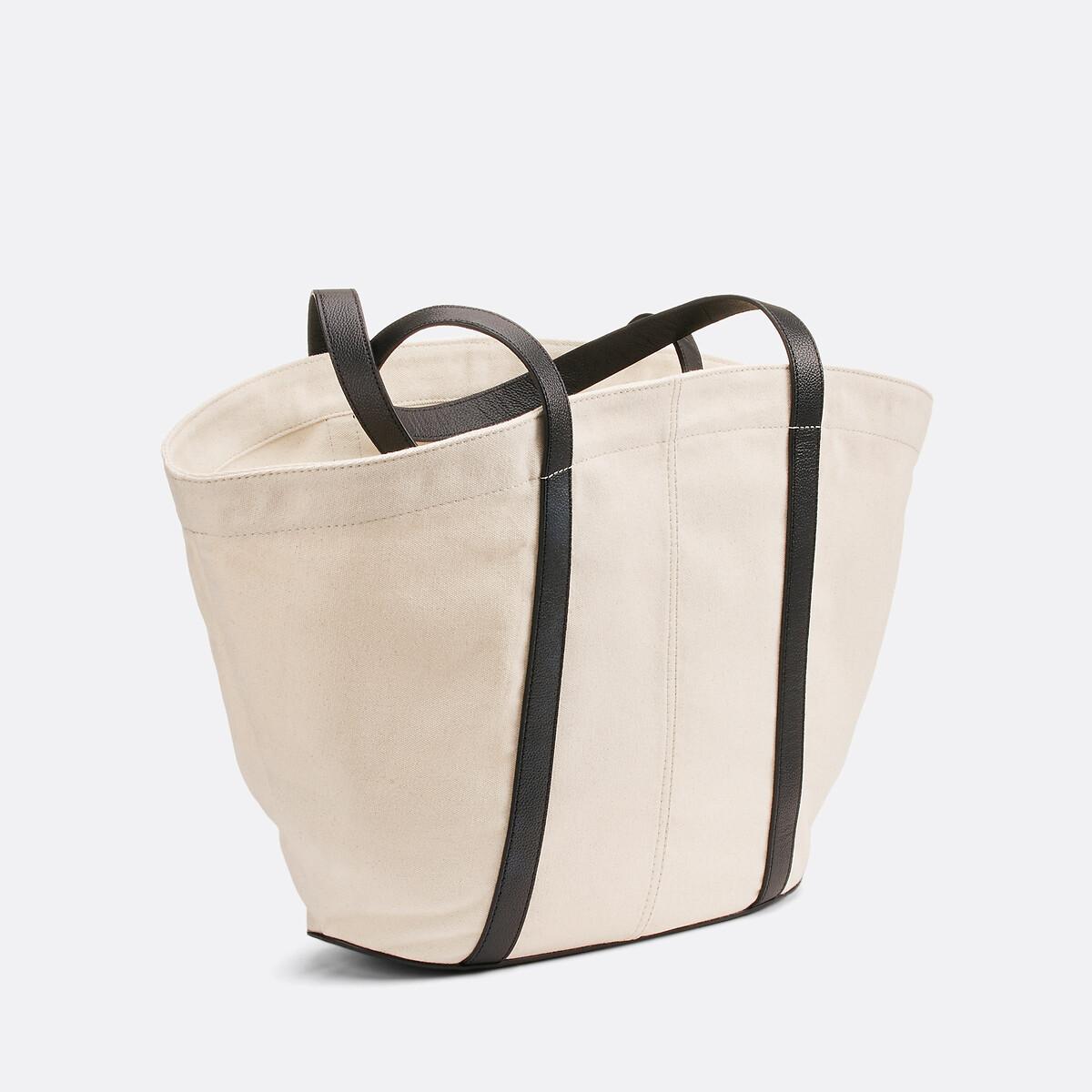 La Redoute Collections Sac cabas bi-matière  