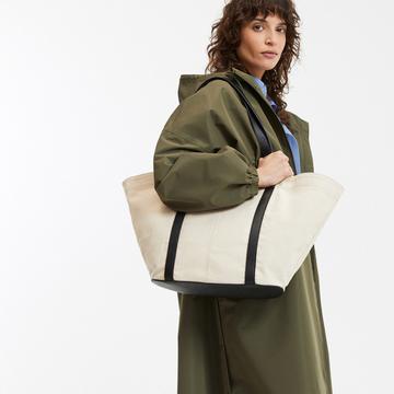 Sac cabas bi-matière