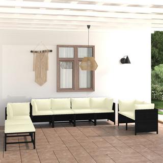 VidaXL set divani da giardino Polirattan  