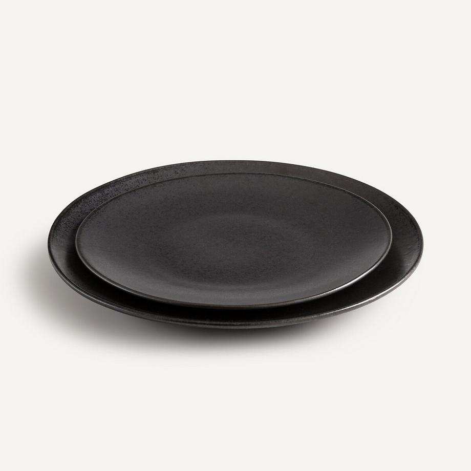AM.PM Set mit 4 Desserttellern aus glasiertem Steinzeug  
