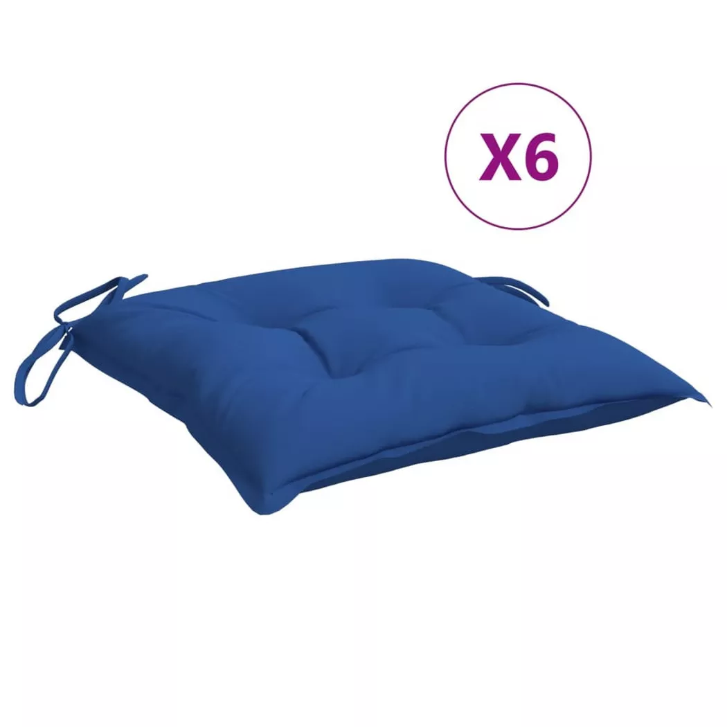 VidaXL - Coussin de chaise polyester, One Size, Bleu