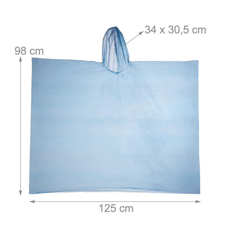 Northix  Einweg-Regenponcho, 20er-Set 