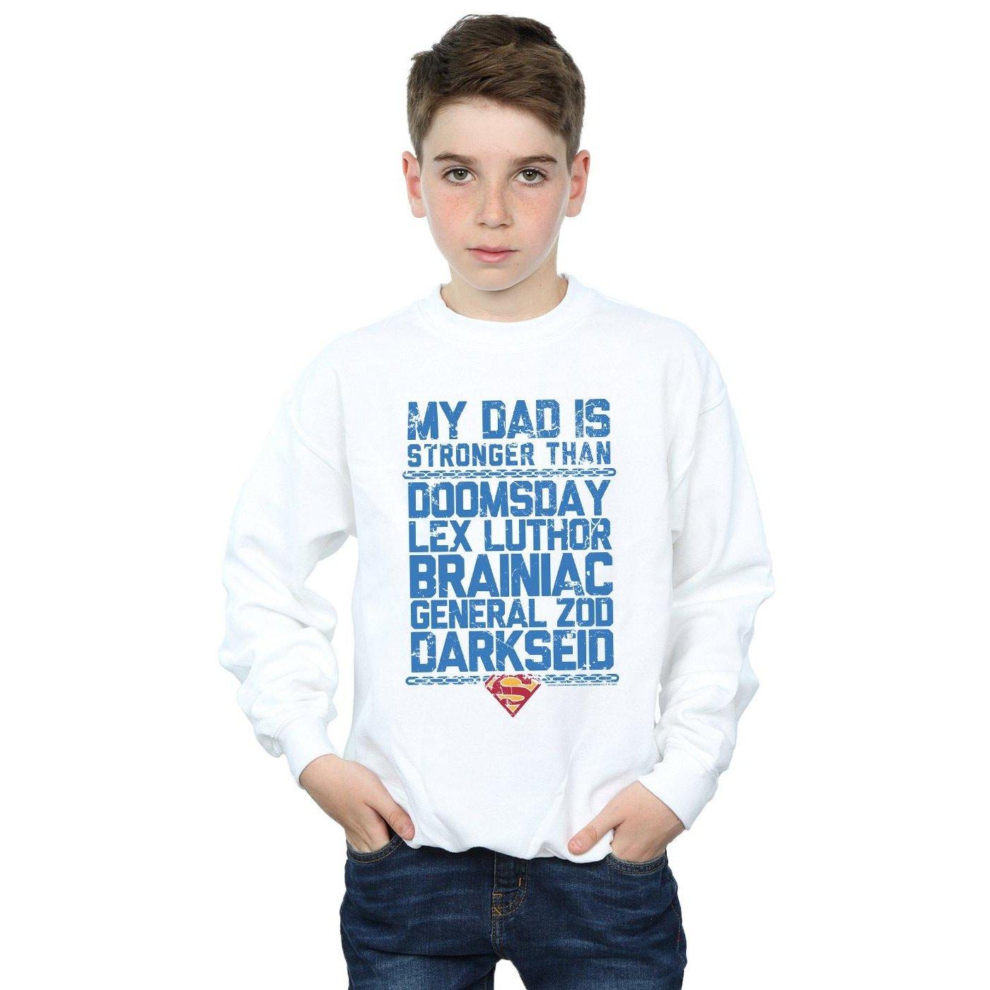 DC COMICS  My Dad Is Stronger Than Sweatshirt 