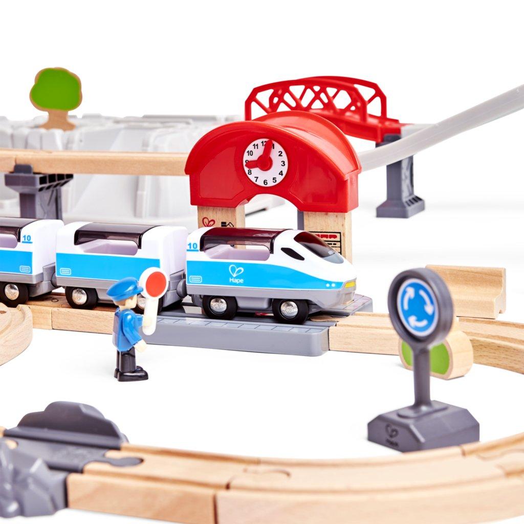 Hape  Eisenbahn City Train-Baukasten-Set 