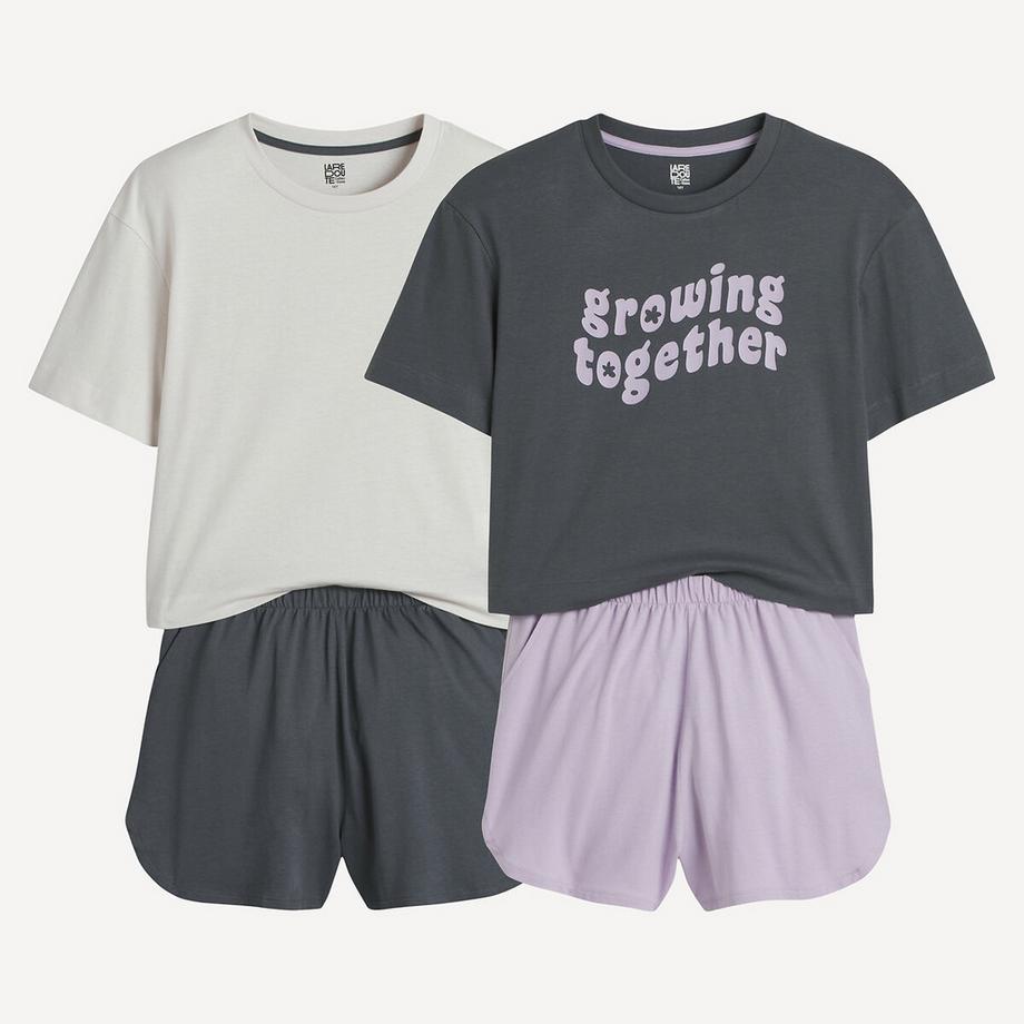 2er-Pack Kurzpyjamas