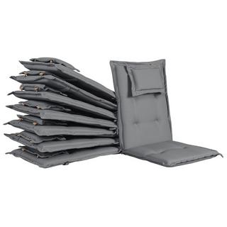 Beliani Lot de 8 coussins de jardin en Polyester Scandinave MAUI  