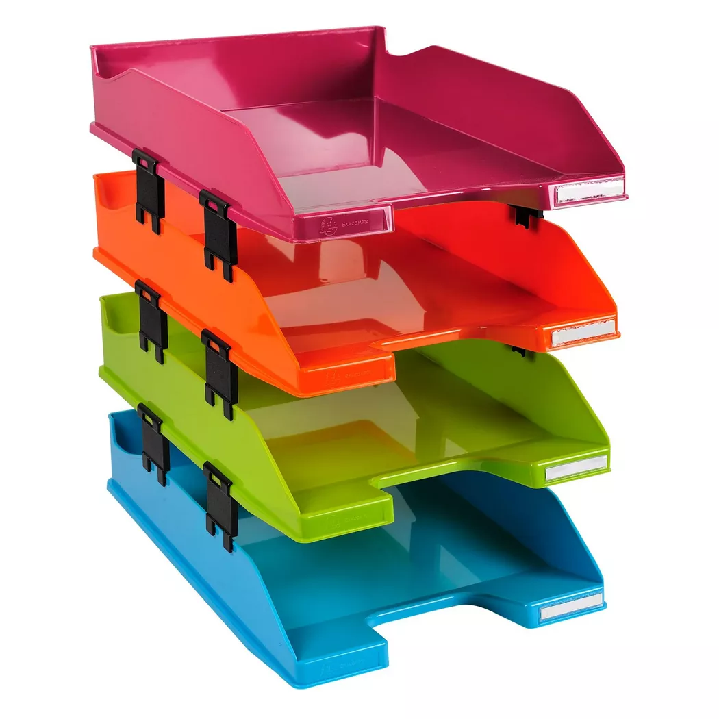 Exacompta 113298SETD desk tray/organizer Polystyrene Multicolour