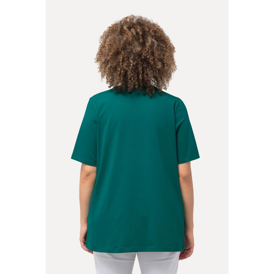 Ulla Popken A-Linie Rundhals Halbarm T-Shirt  