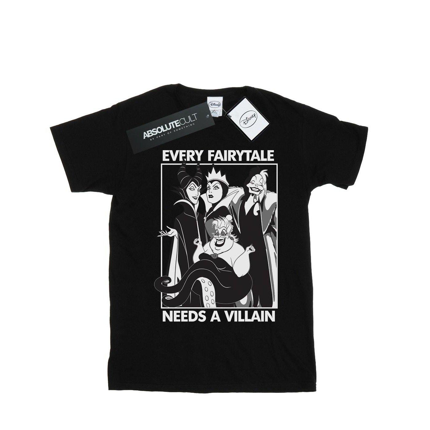 Image of Every Fairy Tale Needs A Villain Tshirt Unisex Schwarz 140/146