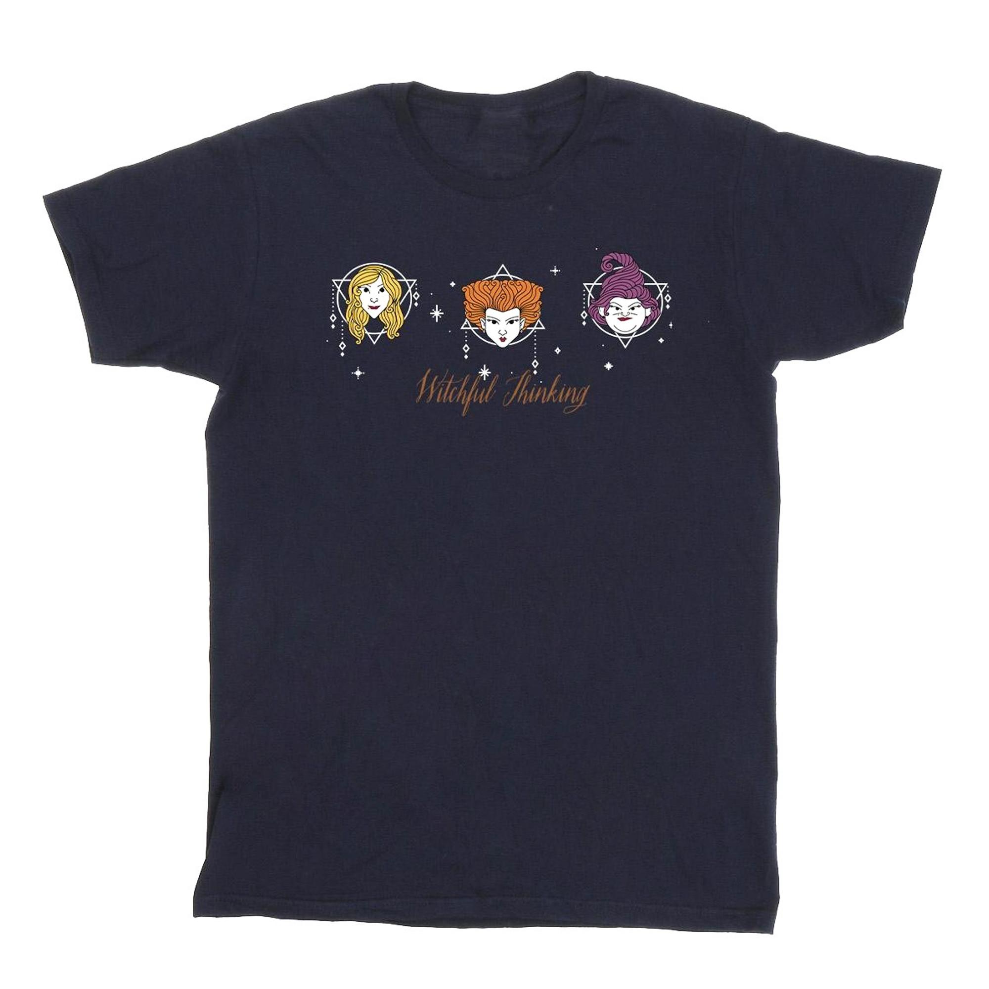 Image of Hocus Pocus Witchful Thinking Tshirt Unisex Marine 128