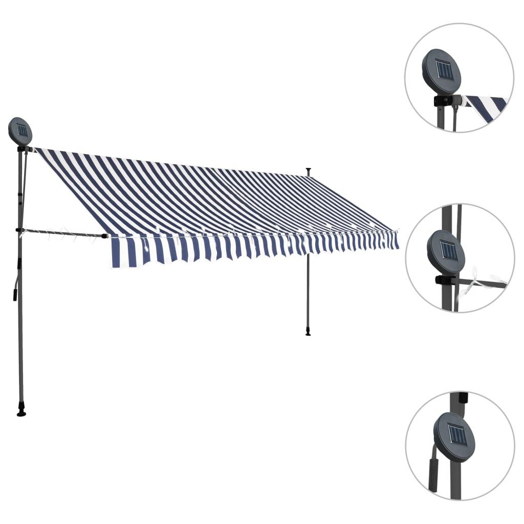 VidaXL Auvent rétractable tissu  