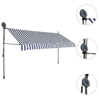 VidaXL Auvent rétractable tissu  