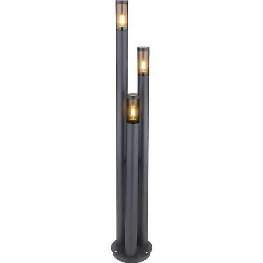 Luminaire extérieur Boston inox 3xE27 anthracite 28x28x170