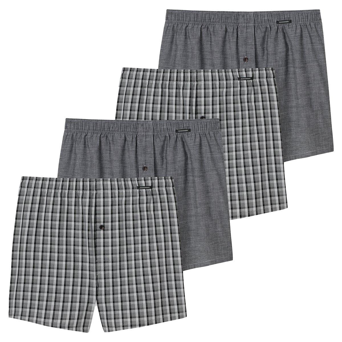Image of 4er Pack Web - Boxershorts Herren Schwarz L